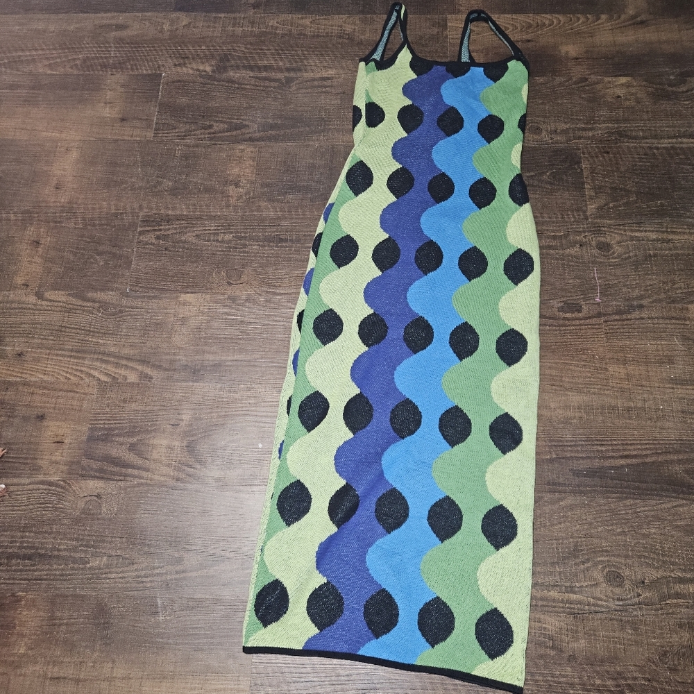 Another Girl Lava Lamp Knit Midi Dress - Picture 3 of 5